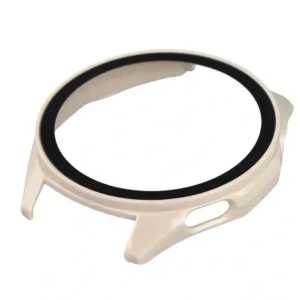 Etui ze szkłem do zegarka Bizon Case+Glass Watch do Huawei Watch GT6 46mm beżowe