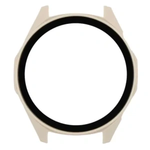 Etui ze szkłem do zegarka Bizon Case+Glass Watch do Huawei Watch GT6 46mm beżowe
