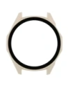 Etui ze szkłem do zegarka Bizon Case+Glass Watch do Huawei Watch GT6 46mm beżowe