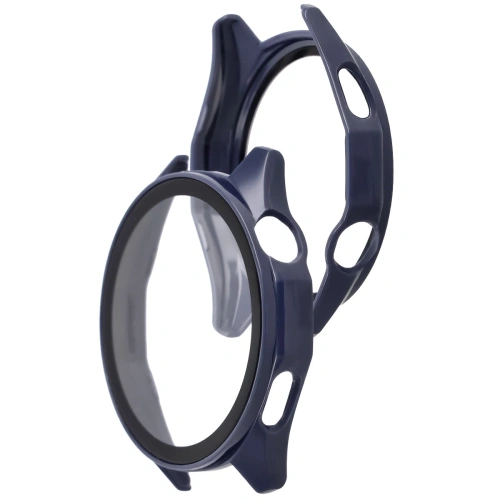 Etui ze szkłem do zegarka Bizon Case+Glass Watch do Huawei Watch GT6 46mm niebieskie