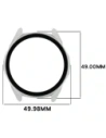 Etui ze szkłem do zegarka Bizon Case+Glass Watch do Huawei Watch GT6 46mm matowe srebrne