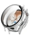 Etui ze szkłem do zegarka Bizon Case+Glass Watch do Huawei Watch GT6 46mm matowe srebrne