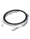 Etui ze szkłem do zegarka Bizon Case+Glass Watch do Huawei Watch GT6 46mm matowe srebrne