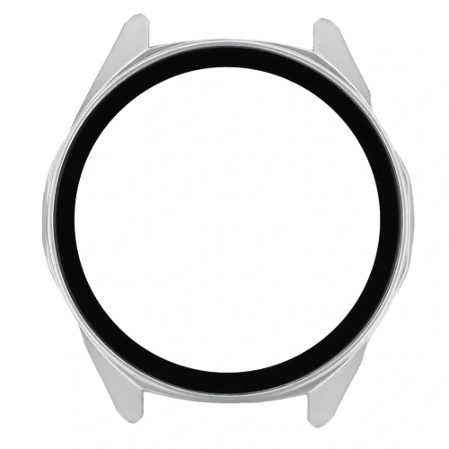 Etui ze szkłem do zegarka Bizon Case+Glass Watch do Huawei Watch GT6 46mm matowe srebrne