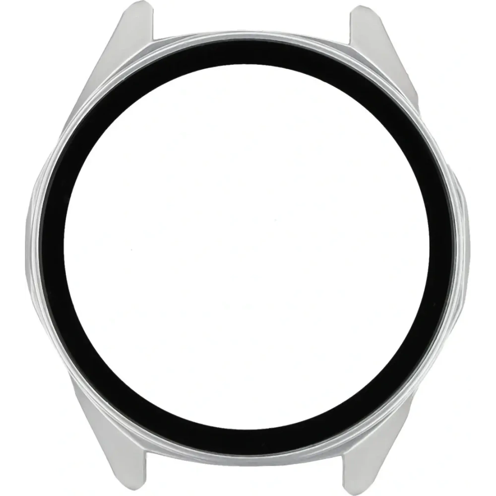 Etui ze szkłem do zegarka Bizon Case+Glass Watch do Huawei Watch GT6 46mm matowe srebrne