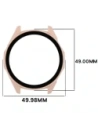 Etui ze szkłem do zegarka Bizon Case+Glass Watch do Huawei Watch GT6 46mm różowe