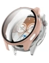 Etui ze szkłem do zegarka Bizon Case+Glass Watch do Huawei Watch GT6 46mm różowe