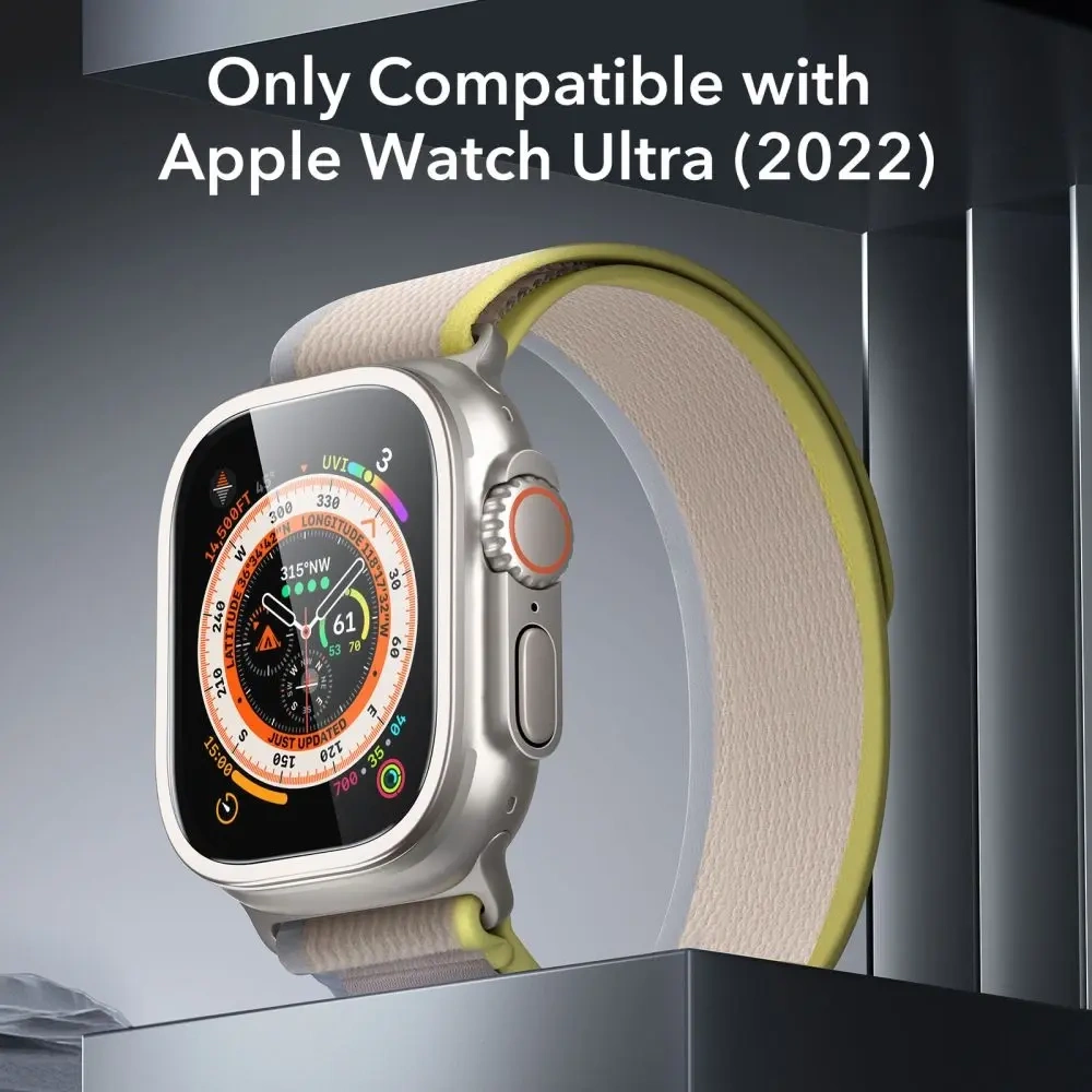 Szkło hartowane ESR Armorite Tempered Glass do Apple Watch Ultra 1 / 2 / 3 49mm Titanium [2 PACK]