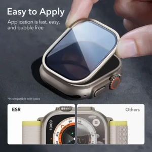 Szkło hartowane ESR Armorite Tempered Glass do Apple Watch Ultra 1 / 2 / 3 49mm Titanium [2 PACK]
