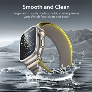 Szkło hartowane ESR Armorite Tempered Glass do Apple Watch Ultra 1 / 2 / 3 49mm Titanium [2 PACK]