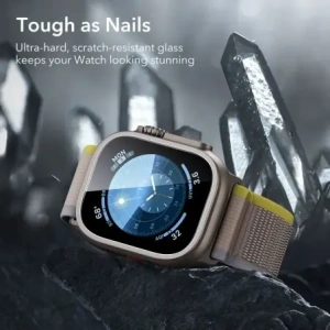 Szkło hartowane ESR Armorite Tempered Glass do Apple Watch Ultra 1 / 2 / 3 49mm Titanium [2 PACK]