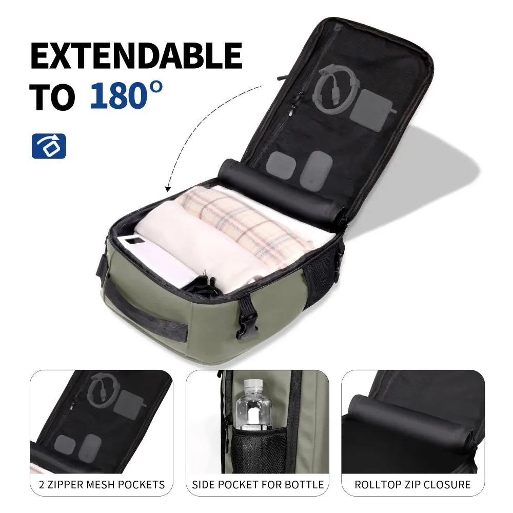 Plecak Tech-Protect Defender S50 Ryanair & Wizzair Travel Laptop Cabin Backpack 20L 40x20x25 Olive Green