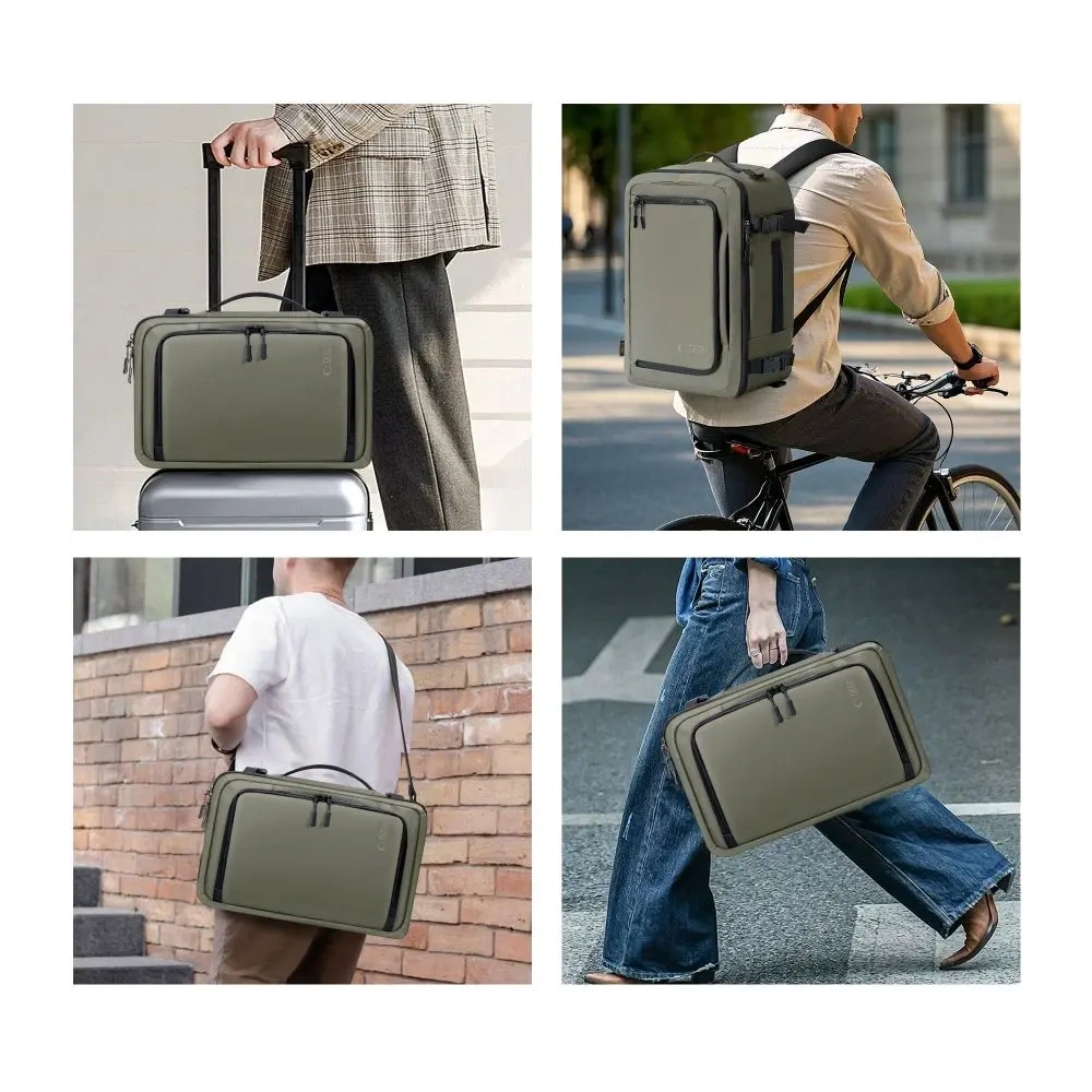 Plecak Tech-Protect Defender S50 Ryanair & Wizzair Travel Laptop Cabin Backpack 20L 40x20x25 Olive Green