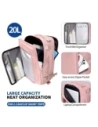 Plecak Tech-Protect Defender S50 Ryanair & Wizzair Travel Laptop Cabin Backpack 20L 40x20x25 Dusty Pink