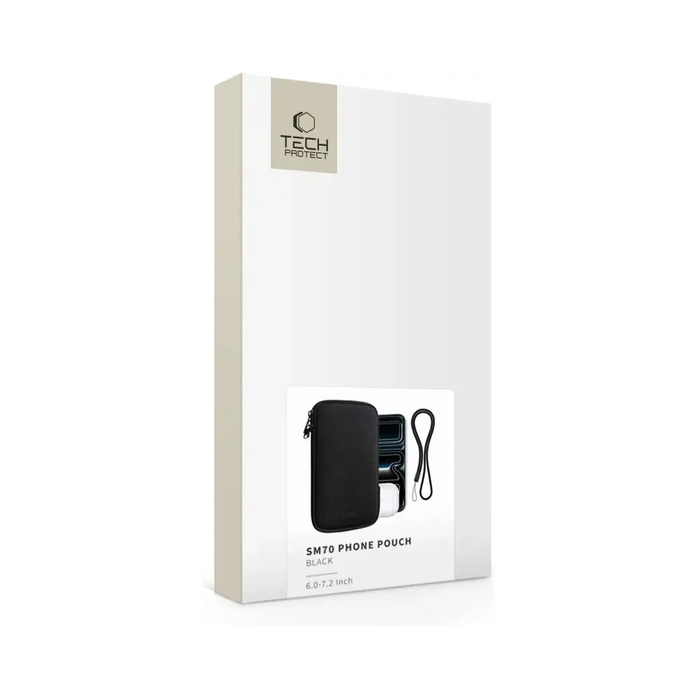 Wsuwka Tech-Protect SM70 Universal Phone Pouch 6.0-7.2 Inch Black