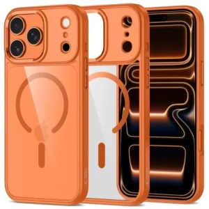 Etui Tech-Protect MagMat MagSafe do Apple iPhone 17 Pro Cosmic Orange/clear