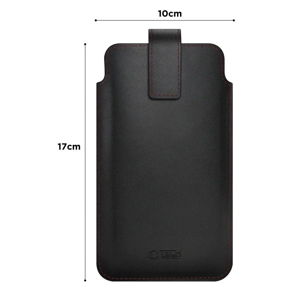 Wsuwka Tech-Protect SM65 Universal Phone Pouch 6.0-6.9 Inch Black/red