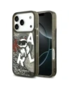Etui Karl Lagerfeld Liquid Glitter Choupette Logo MagSafe do Apple iPhone 17 Pro czarny
