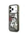 Etui Karl Lagerfeld Liquid Glitter Choupette Logo MagSafe do Apple iPhone 17 Pro czarny