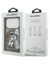 Etui Karl Lagerfeld Liquid Glitter Choupette Logo MagSafe do Apple iPhone 17 Pro czarny