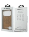 Etui Karl Lagerfeld Point & Metal Logo MagSafe do Apple iPhone 17 Pro brązowy