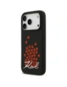 Etui Karl Lagerfeld Silicone Heart Sign Logo MagSafe do Apple iPhone 17 Pro czarny