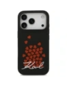 Etui Karl Lagerfeld Silicone Heart Sign Logo MagSafe do Apple iPhone 17 Pro czarny