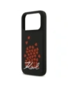 Etui Karl Lagerfeld Silicone Heart Sign Logo MagSafe do Apple iPhone 17 Pro czarny