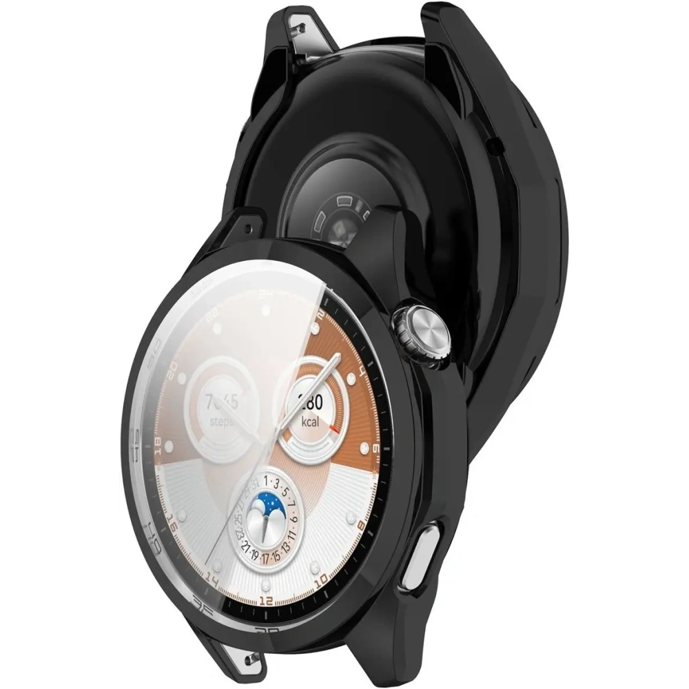 Etui z osłoną ekranu Bizon Case Watch Felipe do Huawei Watch GT6 46mm czarne