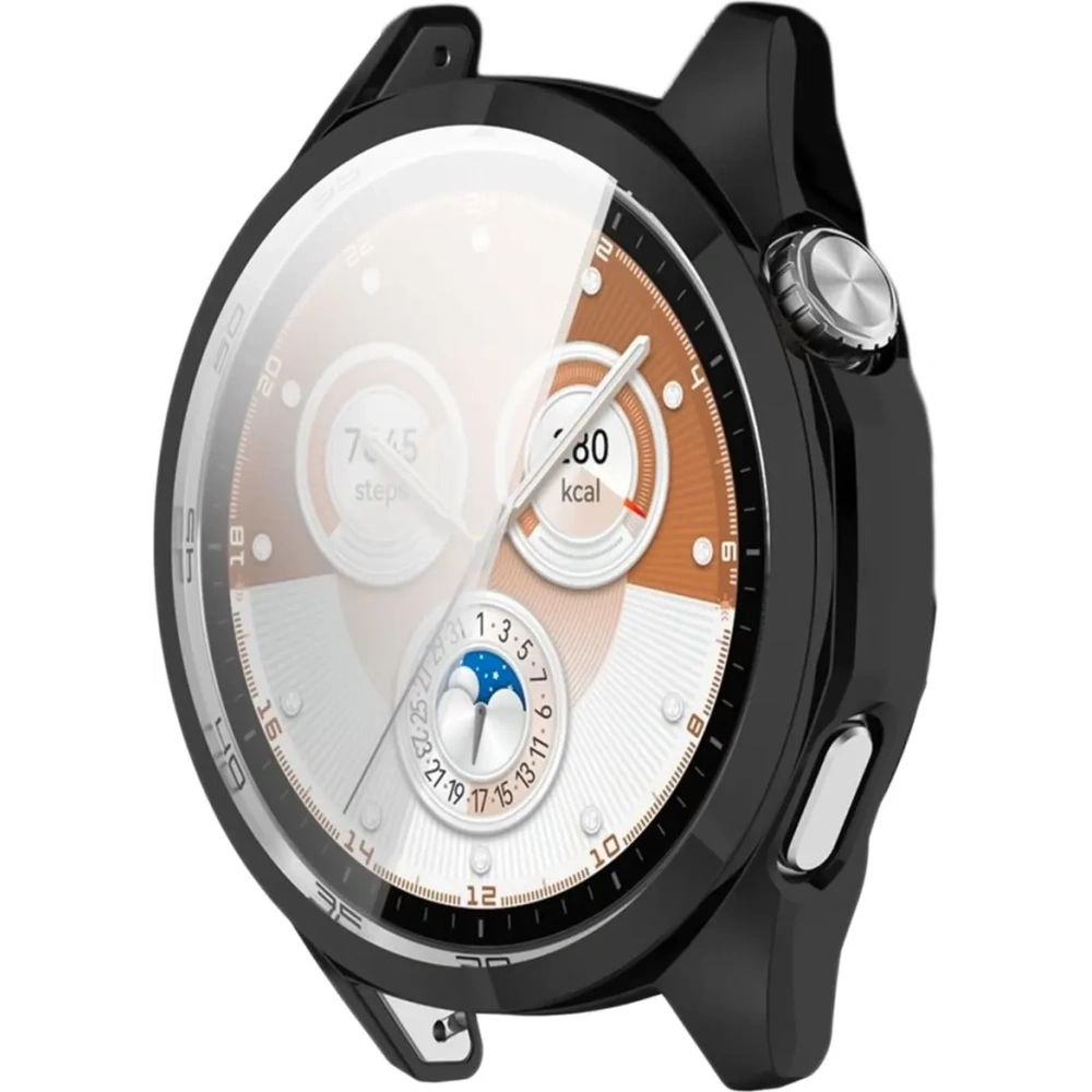 Etui z osłoną ekranu Bizon Case Watch Felipe do Huawei Watch GT6 46mm czarne