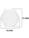 Etui z osłoną ekranu Bizon Case Watch Felipe do Huawei Watch GT6 46mm przezroczyste
