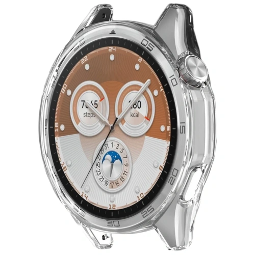 Etui z osłoną ekranu Bizon Case Watch Felipe do Huawei Watch GT6 46mm przezroczyste