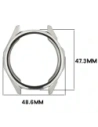 Etui z osłoną ekranu Bizon Case Watch Felipe do Huawei Watch GT6 46mm srebrne