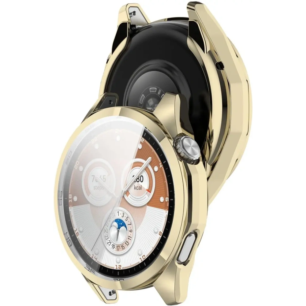 Etui z osłoną ekranu Bizon Case Watch Felipe do Huawei Watch GT6 46mm złote