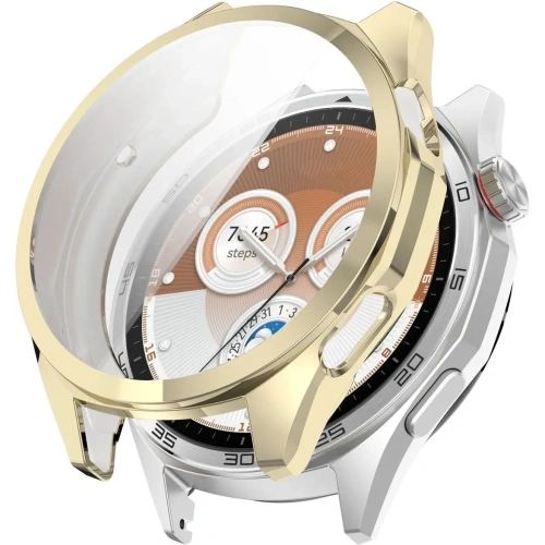 Etui z osłoną ekranu Bizon Case Watch Felipe do Huawei Watch GT6 46mm złote