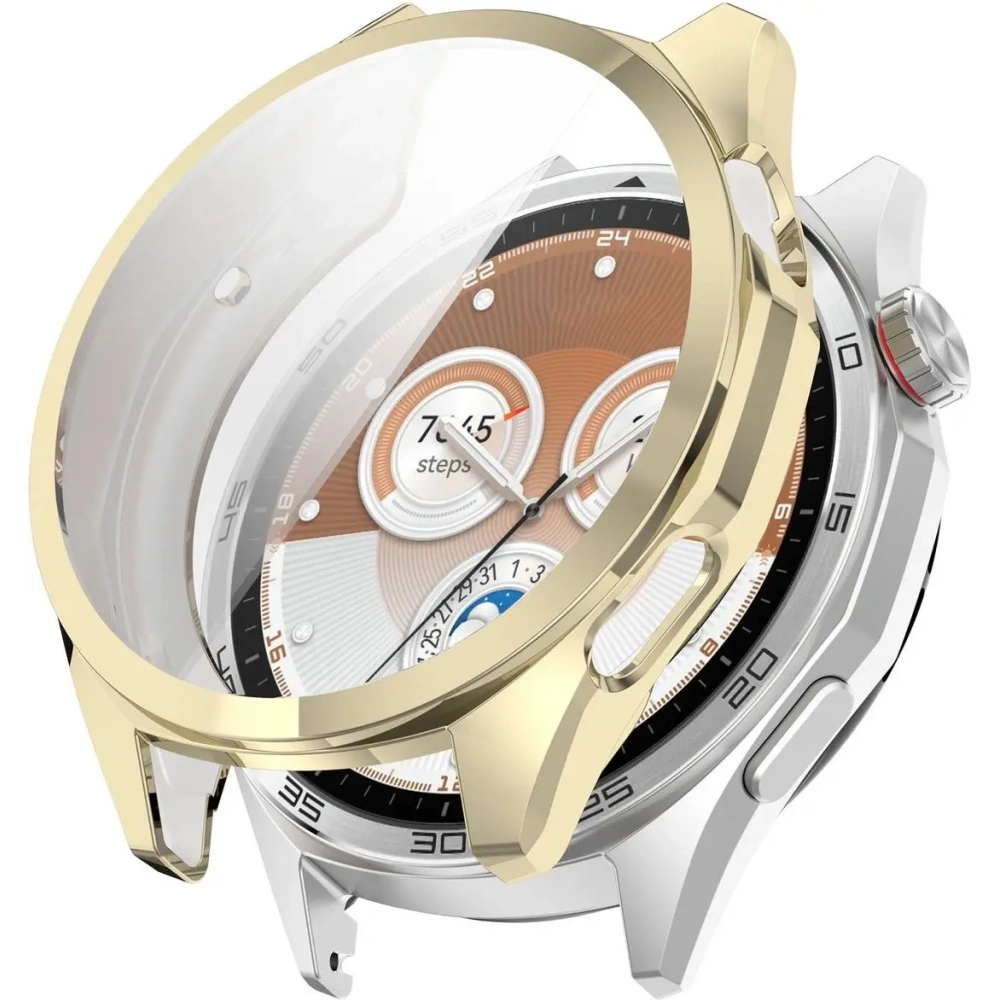 Etui z osłoną ekranu Bizon Case Watch Felipe do Huawei Watch GT6 46mm złote