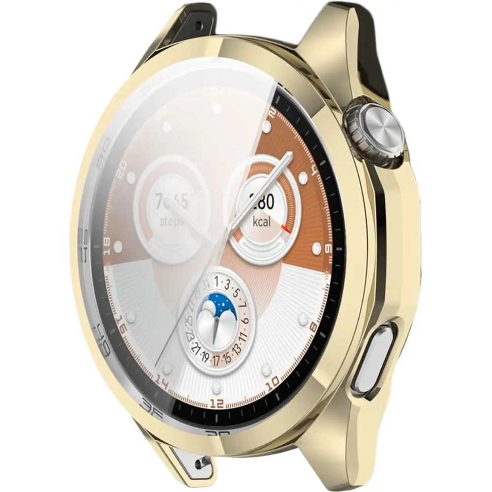 Etui z osłoną ekranu Bizon Case Watch Felipe do Huawei Watch GT6 46mm złote