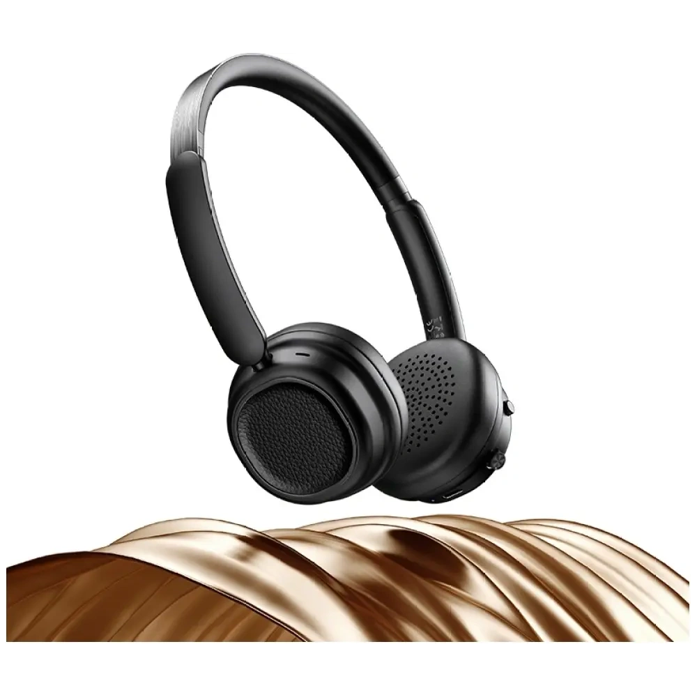 Bezprzewodowe słuchawki nauszne USAMS SR01 Bluetooth 5.3 ANC czarny