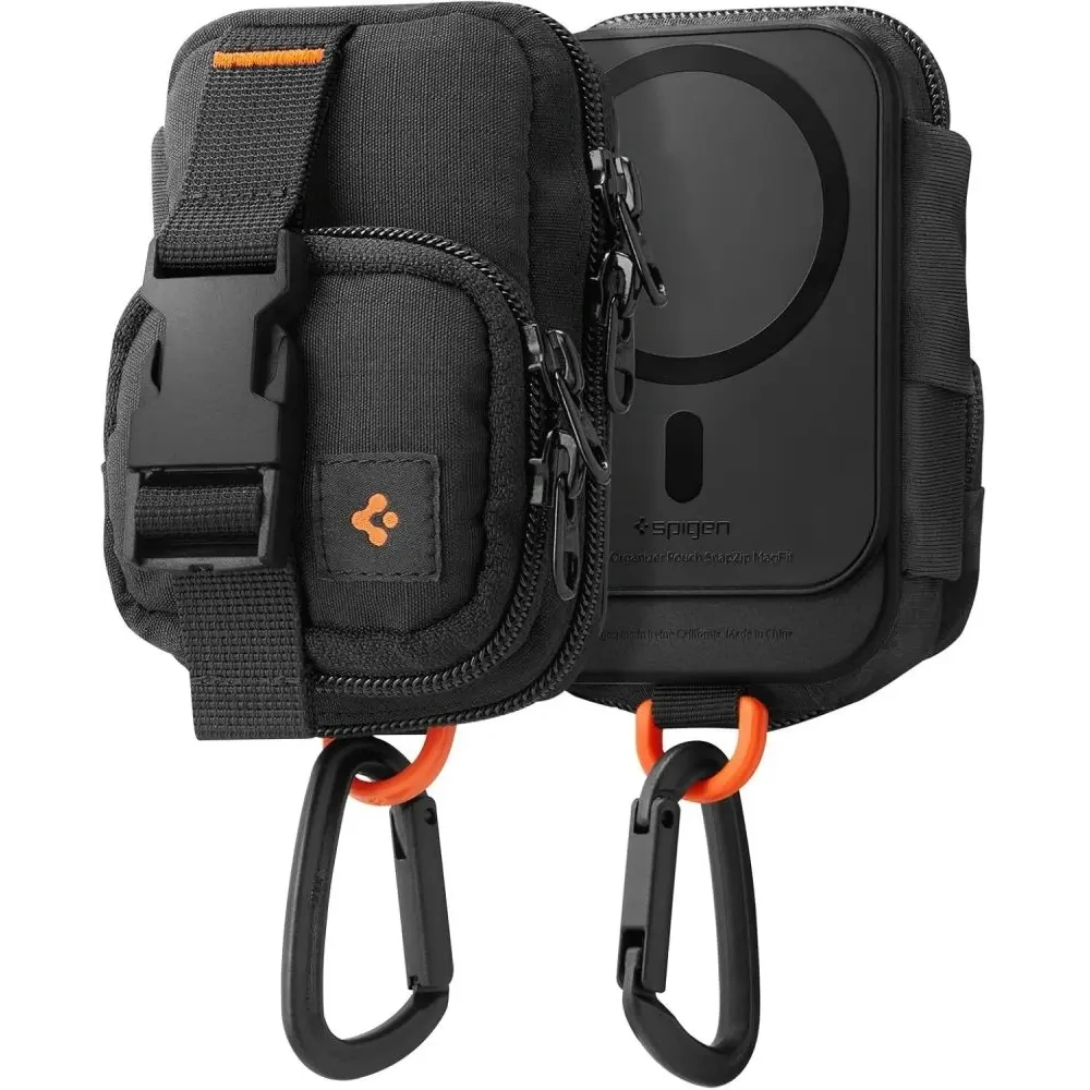 Organizer mangetyczny Spigen Snap Zip MagSafe Pouch Black