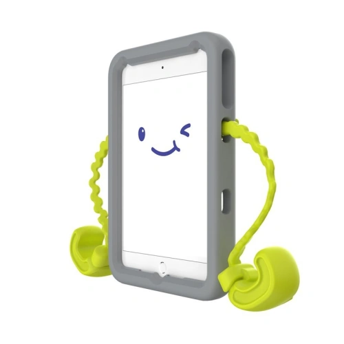 Etui Speck Case-E Apple iPad mini 7.9 2015/2019 (4. i 5. generacji) z elastyczną podstawką Rhino Grey/Citrus Yellow