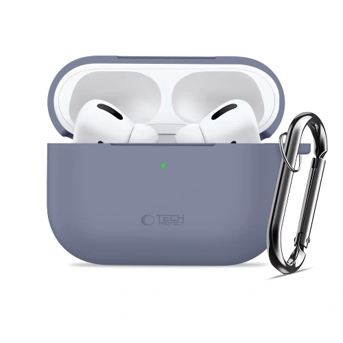 Etui Tech-Protect Silicone Hook do Apple AirPods Pro 3 Baby Blue