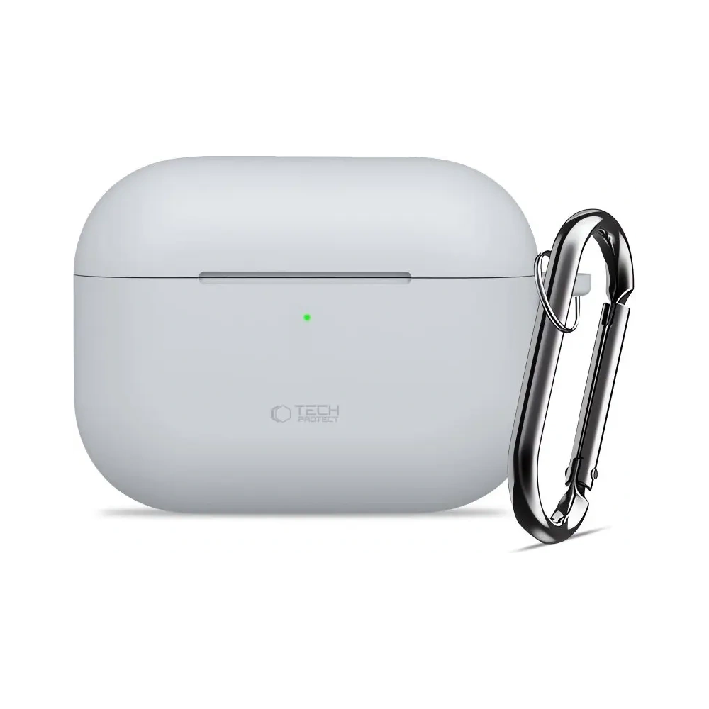 Etui Tech-Protect Silicone Hook do Apple AirPods Pro 3 Crayon Grey