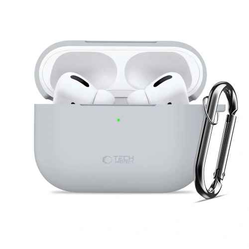 Etui Tech-Protect Silicone Hook do Apple AirPods Pro 3 Crayon Grey