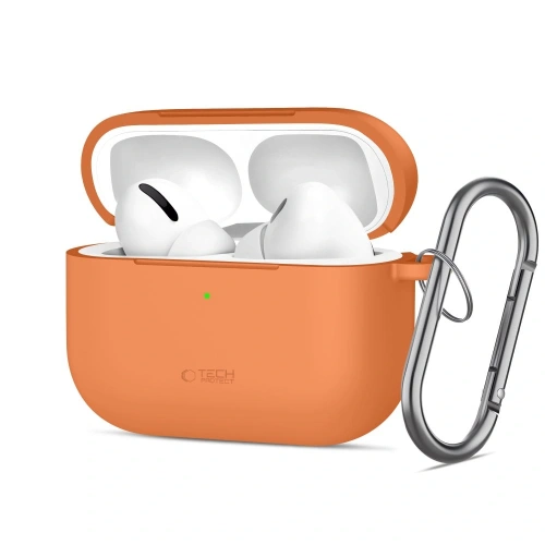 Etui Tech-Protect Silicone Hook do Apple AirPods Pro 3 Cosmic Orange
