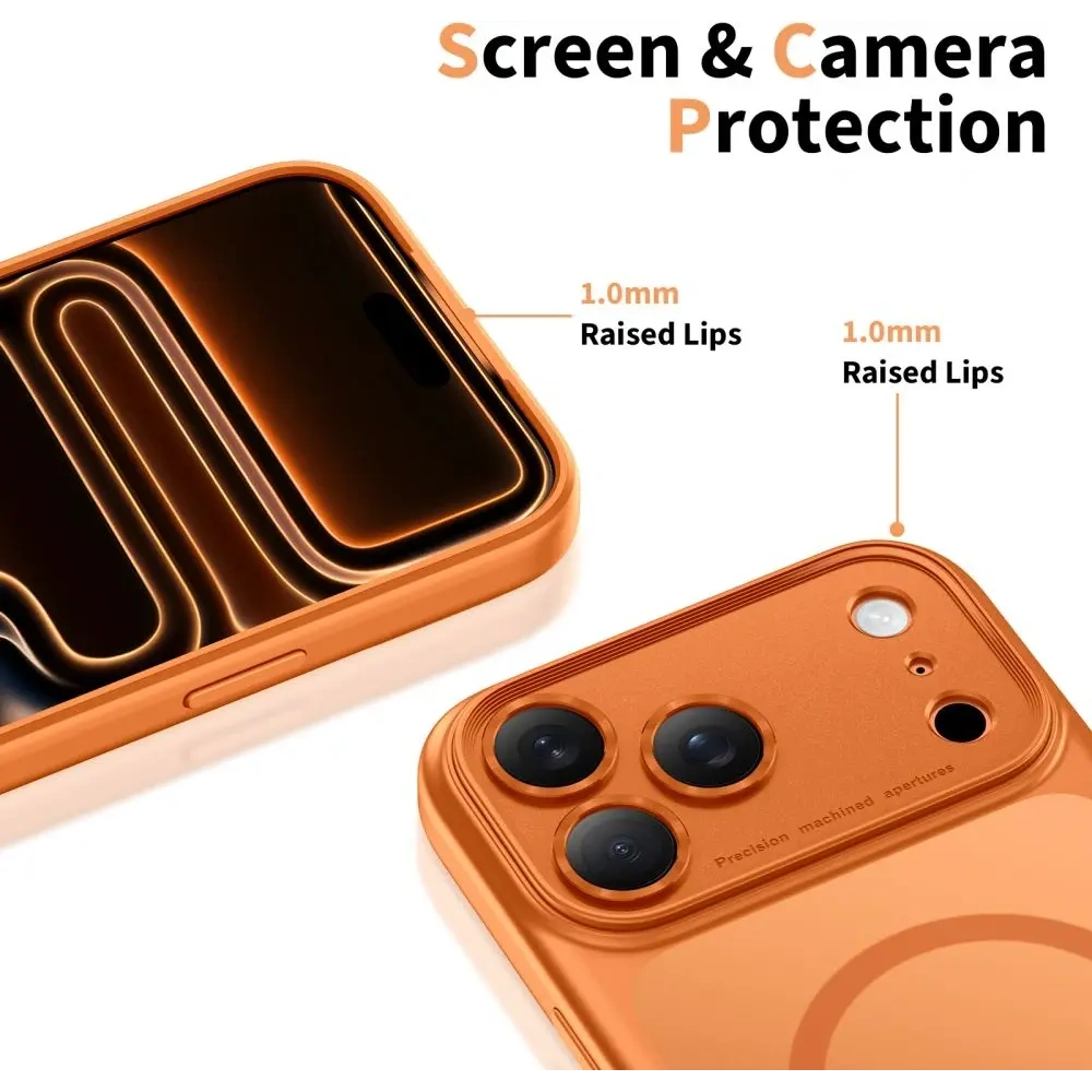 Etui Tech-Protect Magpeak MagSafe CC do Apple iPhone 17 Pro Matte Cosmic Orange