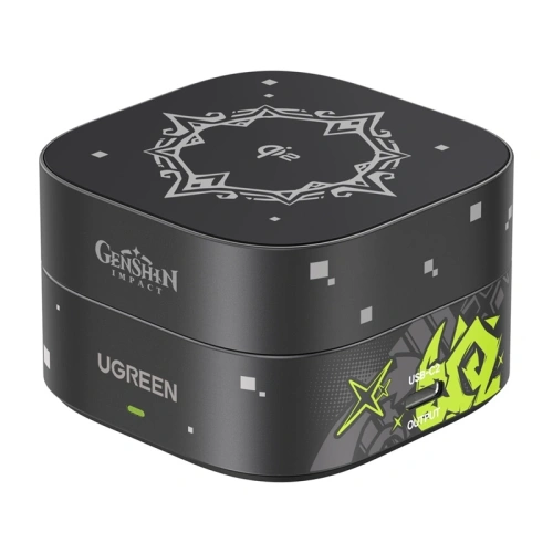 Ładowarka indukcyjna UGREEN W702 Qi2 2w1 Genshin Impact Series do do Apple iPhone AirPods 25W + kabel USB-C 1m
