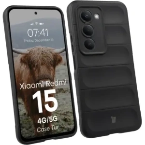 Pancerne etui Bizon Case Tur do Xiaomi Redmi 15 4G / 5G czarne Pancerne etui Bizon Case Tur do Xiaomi Redmi 15 4G / 5G czarne