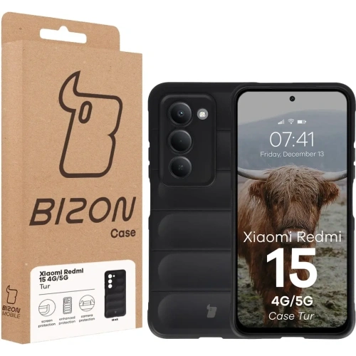 Pancerne etui Bizon Case Tur do Xiaomi Redmi 15 4G / 5G czarne