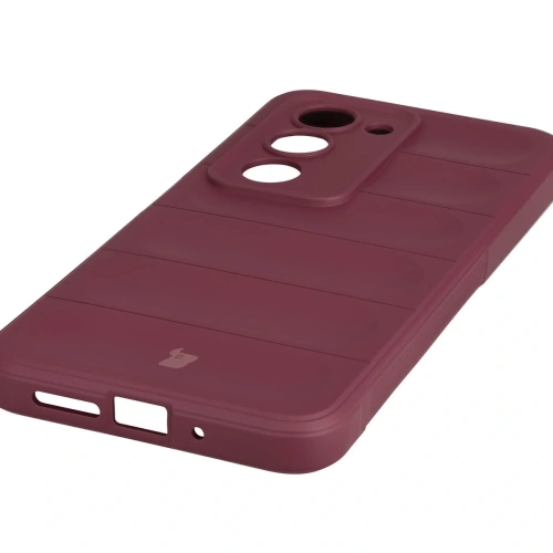 Pancerne etui Bizon Case Tur do Xiaomi Redmi 15 4G / 5G burgundowe