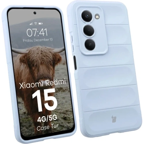 Pancerne etui Bizon Case Tur do Xiaomi Redmi 15 4G / 5G jasnoniebieskie